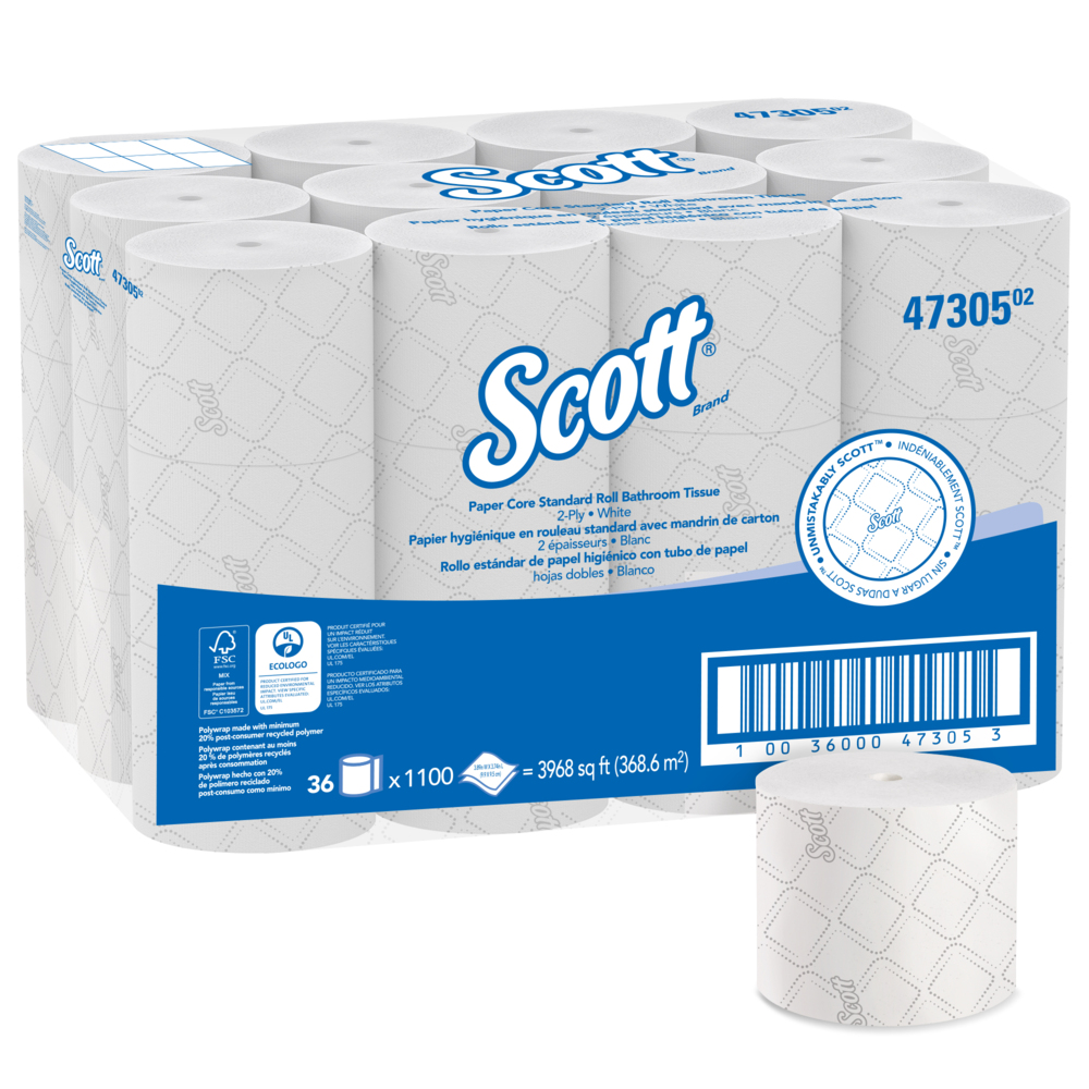 Scott® Pro Paper Core Standard Roll Bathroom Tissue - 47305