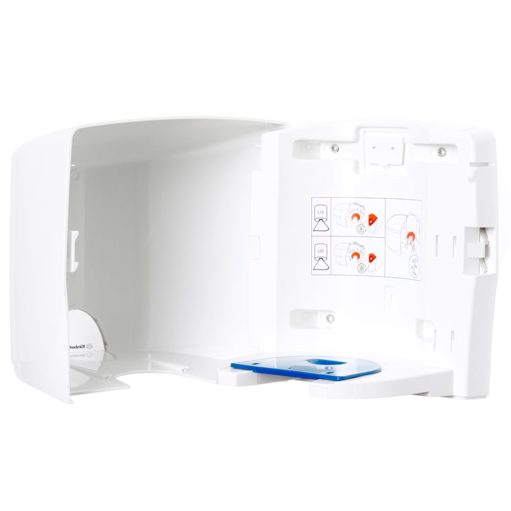 Aquarius™ Roll Control™ Wiper Dispenser 7018 - Centrefeed Roll Dispenser - 1 x White, Wall Mounted Centrefeed Dispenser - 7018