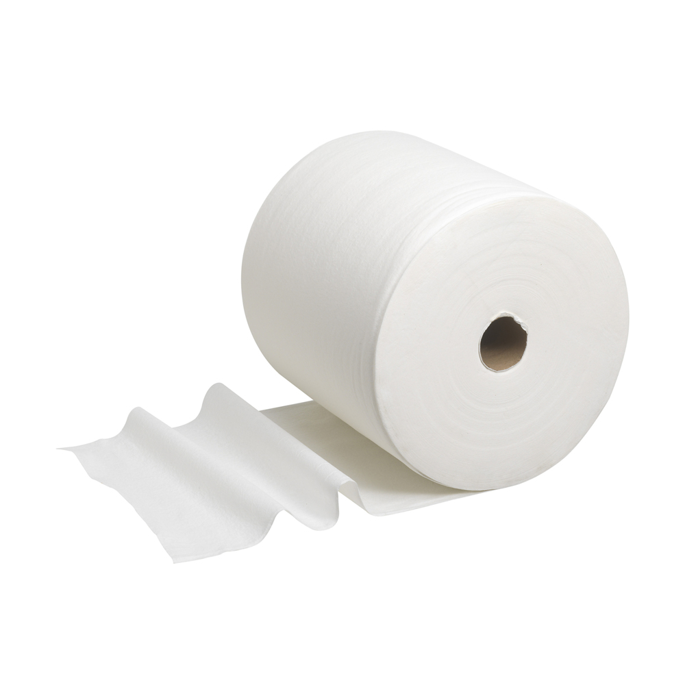 WypAll® L40 Large Roll Wipers 7450 - Industrial Wipers - 1 Jumbo Wiper Roll x 875 White Cleaning Wipes - 7450