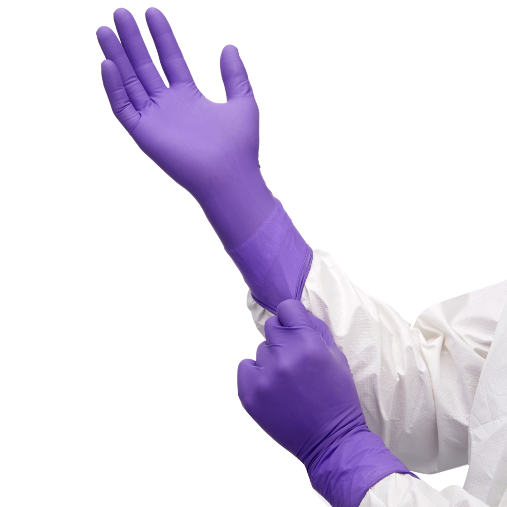 Kimtech™ Purple Nitrile™ Xtra™  Ambidextrous Gloves 97613 - Purple,  L,  10x50 (500 gloves) - 97613