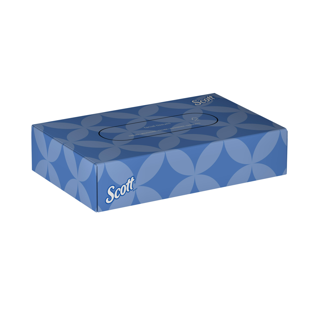 Mini mouchoirs Scott® 7811 - Mouchoirs 2 épaisseurs - 78 petites boîtes de mouchoirs x 76 mouchoirs blancs (5 928 pièces au total) - 7811
