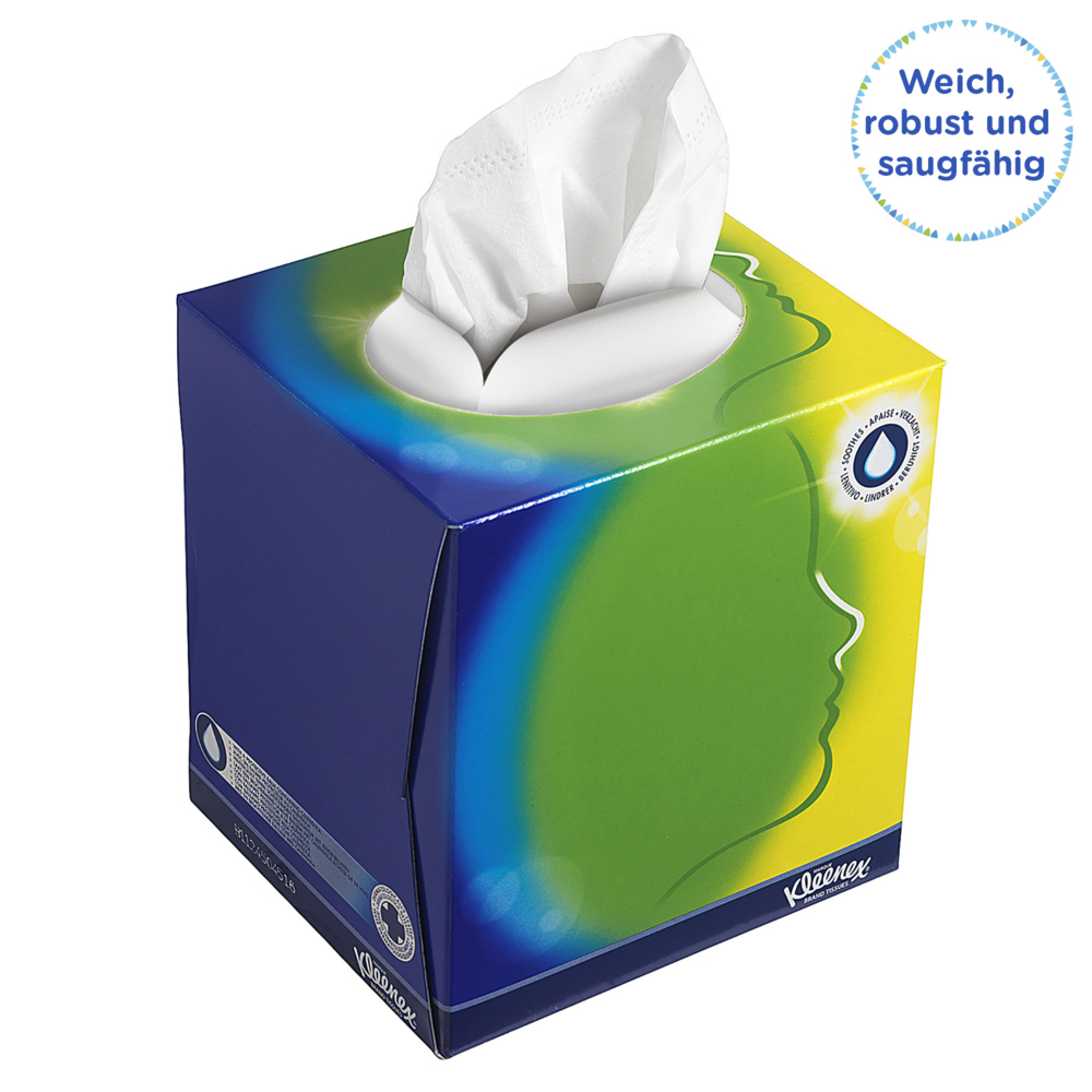 Салфетки для лица Kleenex® в квадратной упаковке, код 8825, белые, трехслойные, 12 x 56 (итого 672 листа) - 8825