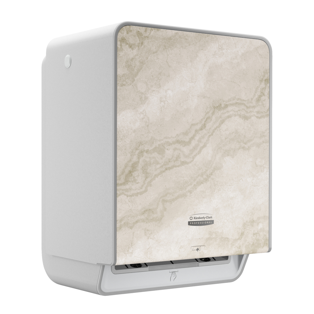 Kimberly-Clark Professional® ICON™ Automatic Roll Towel Dispenser (58740), with Warm Marble Design Faceplate; 1 Dispenser and Faceplate per Case - S060985924