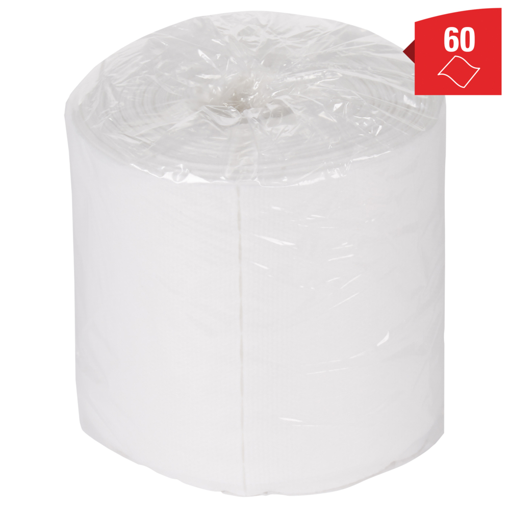 Essuyeurs WypAll® Wettask™ 7764 - Essuyeurs industriels - 6 rouleaux x 60 lingettes de nettoyage blanches (360 pièces au total) - 7764