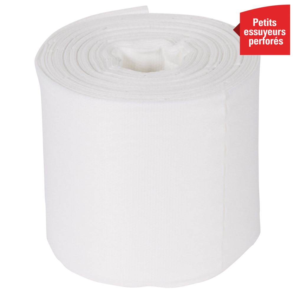 WypAll® Wettask™ poetsdoeken 7764 - industriële poetsdoeken - 6 rollen x 60 witte poetsdoeken (360 in totaal) - 7764