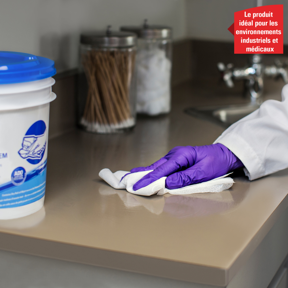 Paños WypAll® Wettask™ 7764 - Paños industriales - 6 rollos x 60 paños de limpieza blancos (360 en total) - 7764