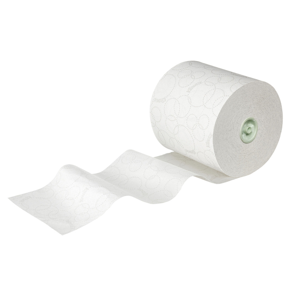 Rouleaux d'essuie-mains Kleenex® Ultra™ 6782 - rouleaux d'essuie-mains en papier E-Roll 2 plis grand format - 6 x rouleaux de 200 m d'essuie-mains en papier blanc (1 200 m au total) - 6782