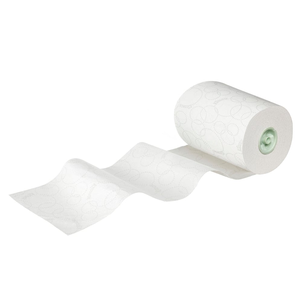 Kleenex® Ultra™ Slimroll™ Papierhandtücher auf Rollen 6783 – E-Roll-Rollenhandtücher, 2-lagig – 6 x 110 m weiße Papierhandtuchrollen (insg. 660 m) - 6783