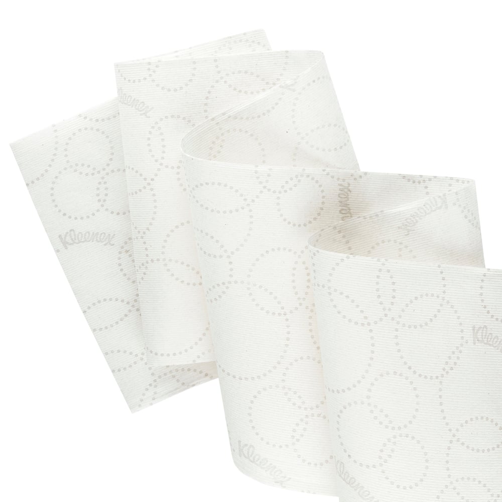 Rouleaux d'essuie-mains Kleenex® Ultra™ Slimroll™ 6783 - rouleaux d'essuie-mains en papier 2 plis E-Roll - 6 x rouleaux de 110 m d'essuie-mains en papier blanc (660 m au total) - 6783