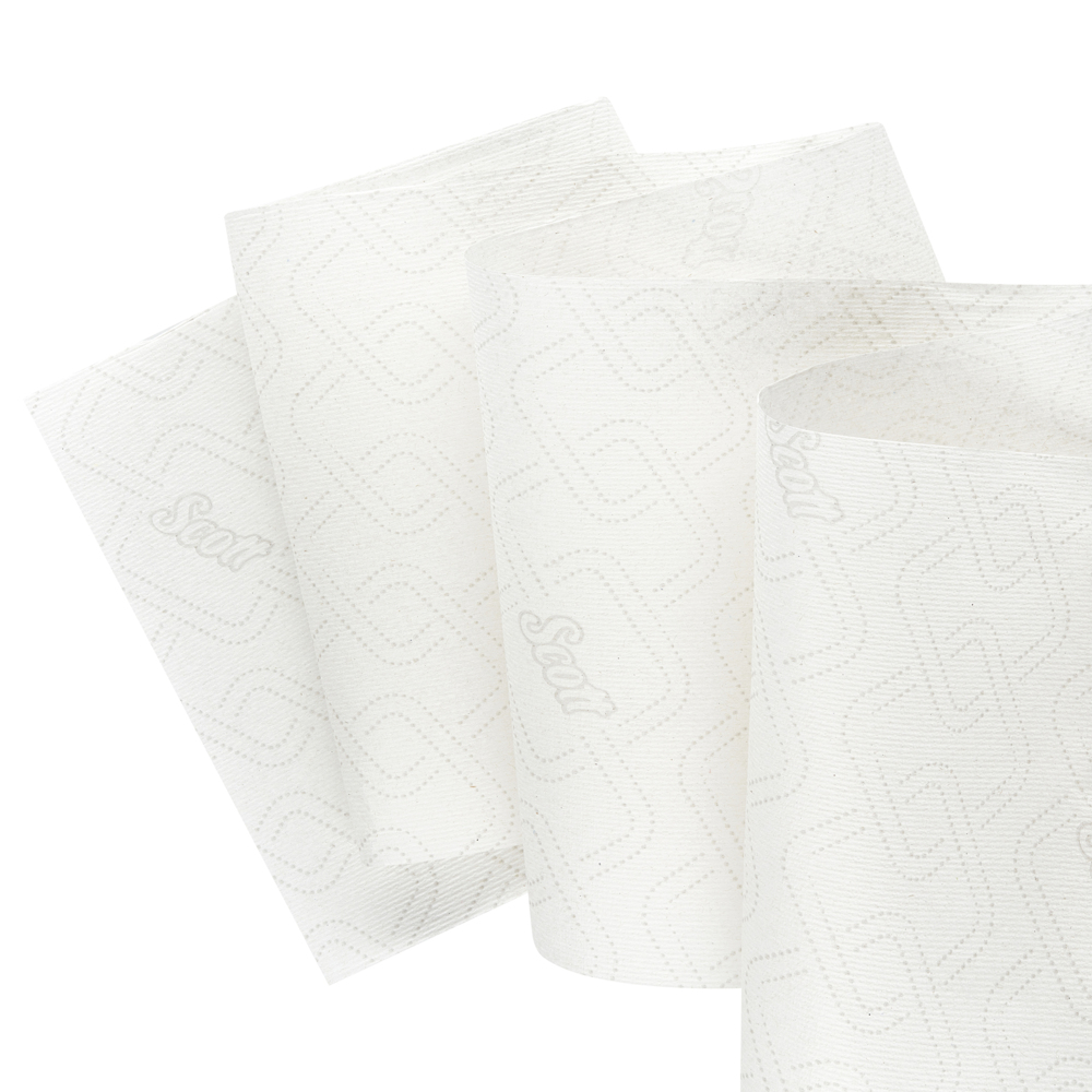 Scott® Essential™ Rollenhandtücher 6638 – E-Roll Papierhandtuch-Großrolle – 6 x 380 m weiße Papierhandtuchrollen (insg. 2.280 m) - 6638