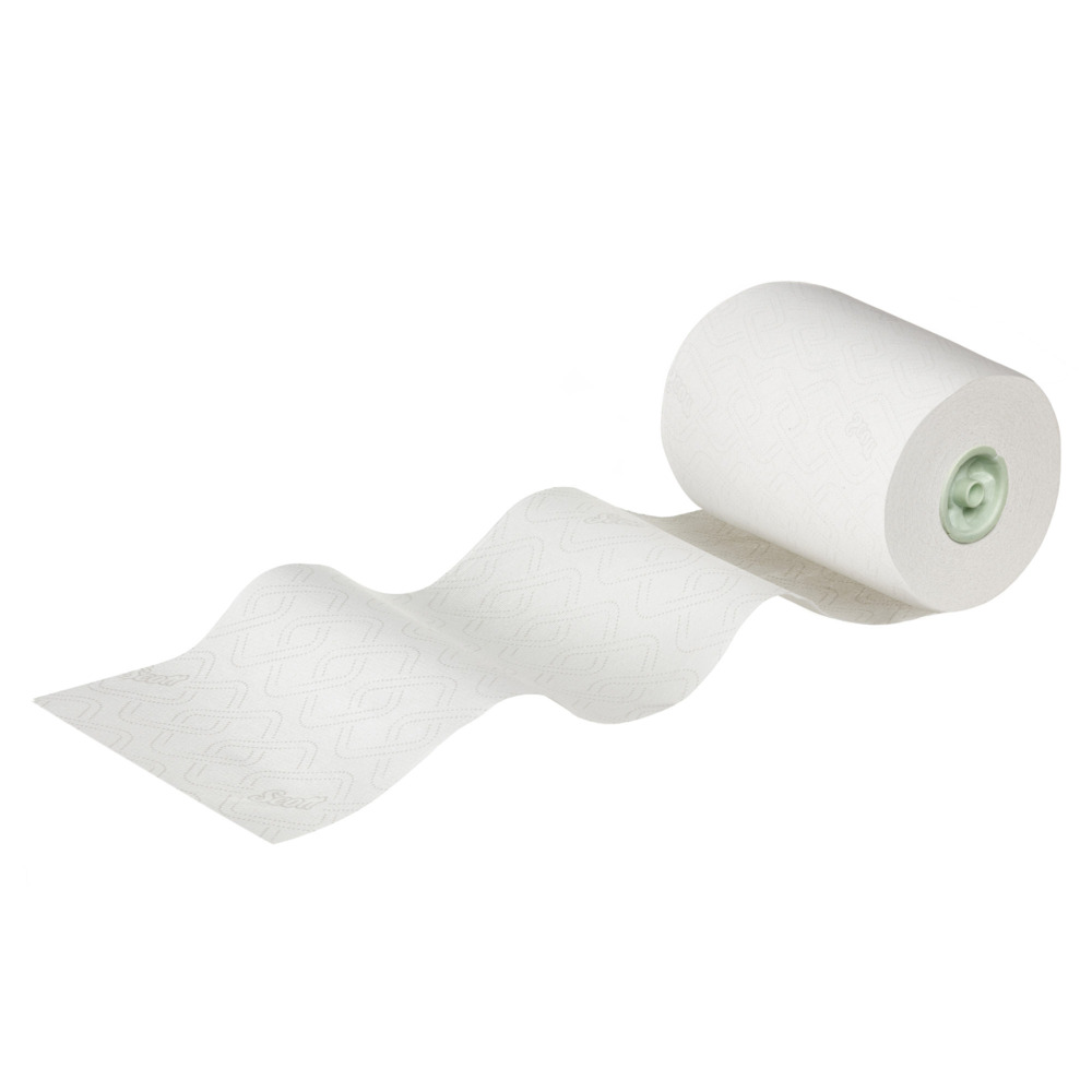 Scott® Essential™ Slimroll™ Papierhandtücher in Rollen 6639 – E-Roll Papierhandtücher in Rollen – 6 x 180 m Papierhandtuch-Rollen, weiß (insges. 1.080 m) - 6639