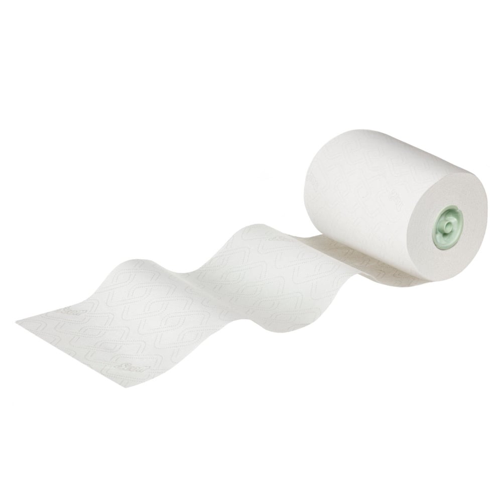 Rouleaux d'essuie-mains Scott® Essential™ Slimroll™ 6639 - rouleaux d'essuie-mains en papier E-Roll - 6 x rouleaux d'essuie-mains en papier blanc de 180 m (1 080 m au total) - 6639