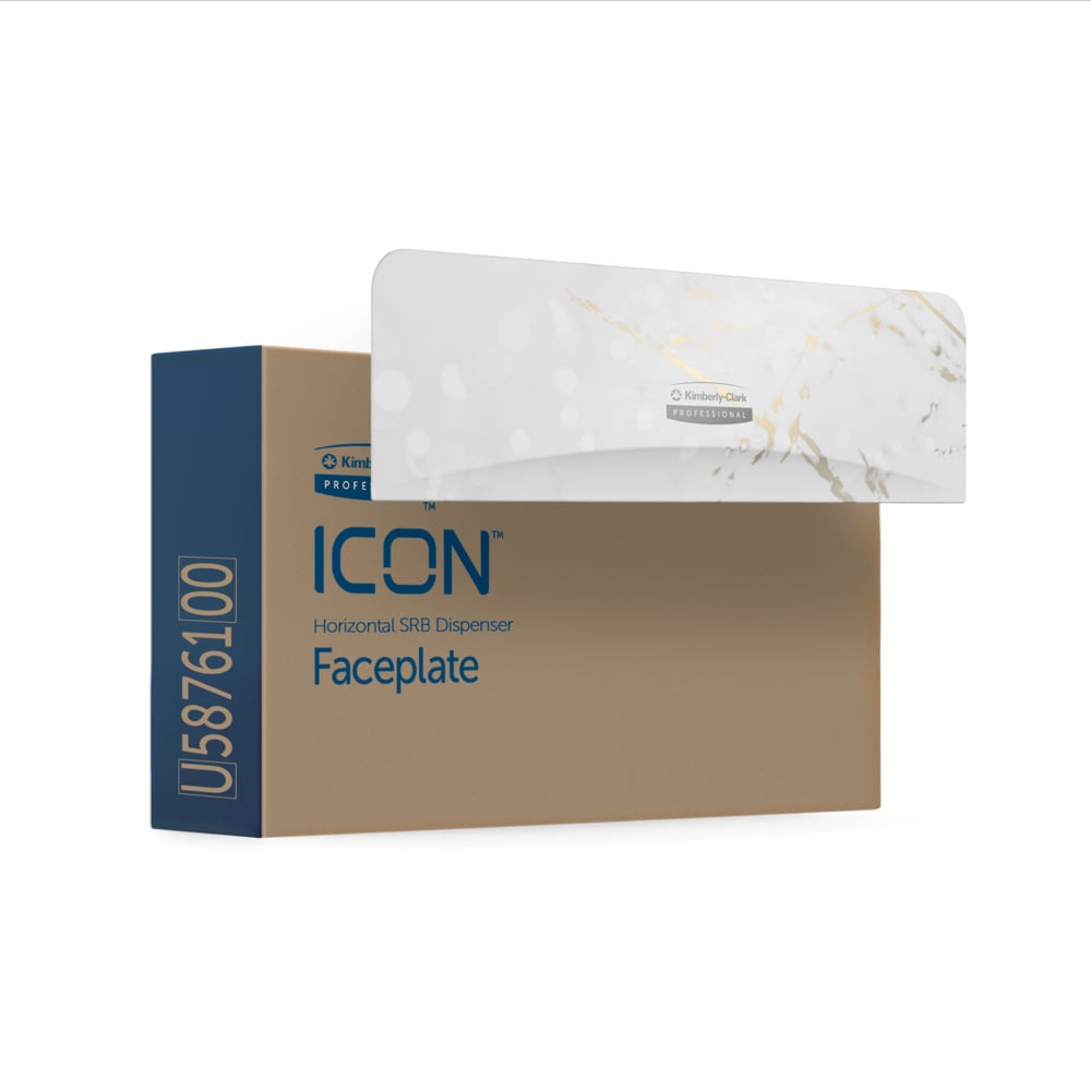 Kimberly-Clark Professional™ ICON™-Blende (58822) im Design „Kirschblüte“, für Standard-Toilettenpapierspender mit 2 horizontalen Rollen; 1 Blende pro Verkaufseinheit - 58822