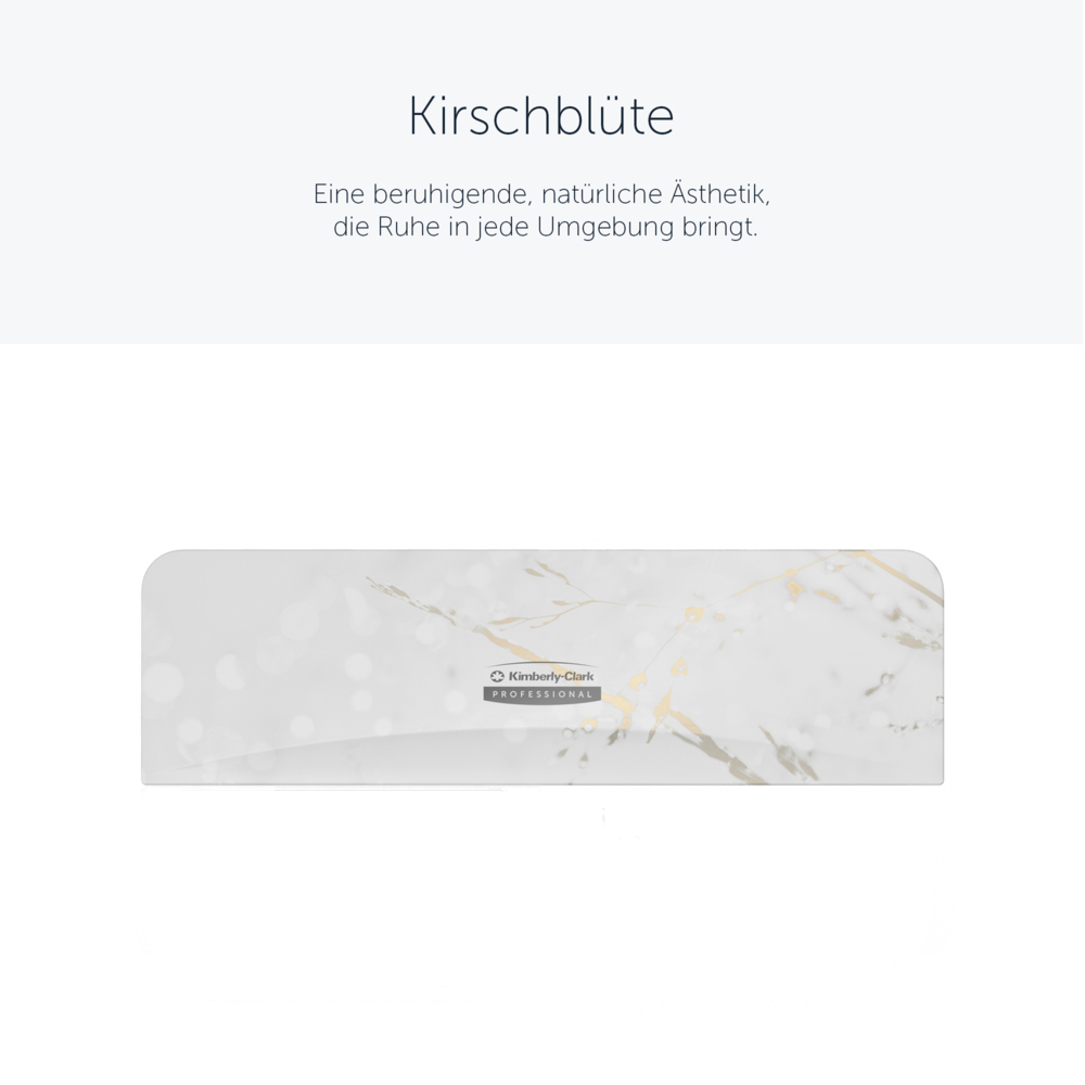 Façade Kimberly-Clark Professional™ ICON™ (58822), Fleurs de Cerisier, pour distributeur de papier toilette standard horizontal à 2 rouleaux ; 1 façade par colis - 58822