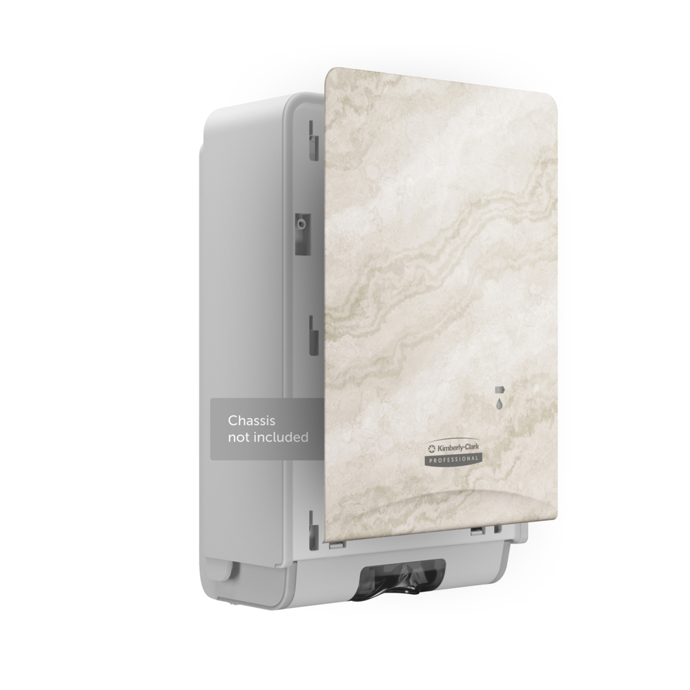Façade Kimberly-Clark Professional™ ICON™ (58794), Marbre Chaud, pour Distributeur électronique de savon et de désinfectant ; 1 façade par colis - 58794