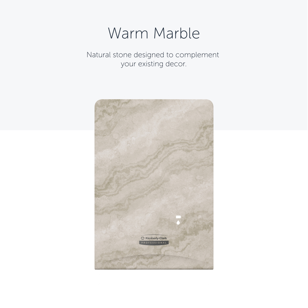 Façade Kimberly-Clark Professional™ ICON™ (58794), Marbre Chaud, pour Distributeur électronique de savon et de désinfectant ; 1 façade par colis - 58794