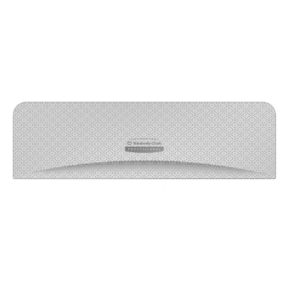 Kimberly-Clark Professional™ ICON™-Blende (58762) im silberfarbenen Mosaikdesign, für Standard-Toilettenpapierspender mit 2 horizontalen Rollen; 1 Blende pro (Karton) Verkaufseinheit - 58762