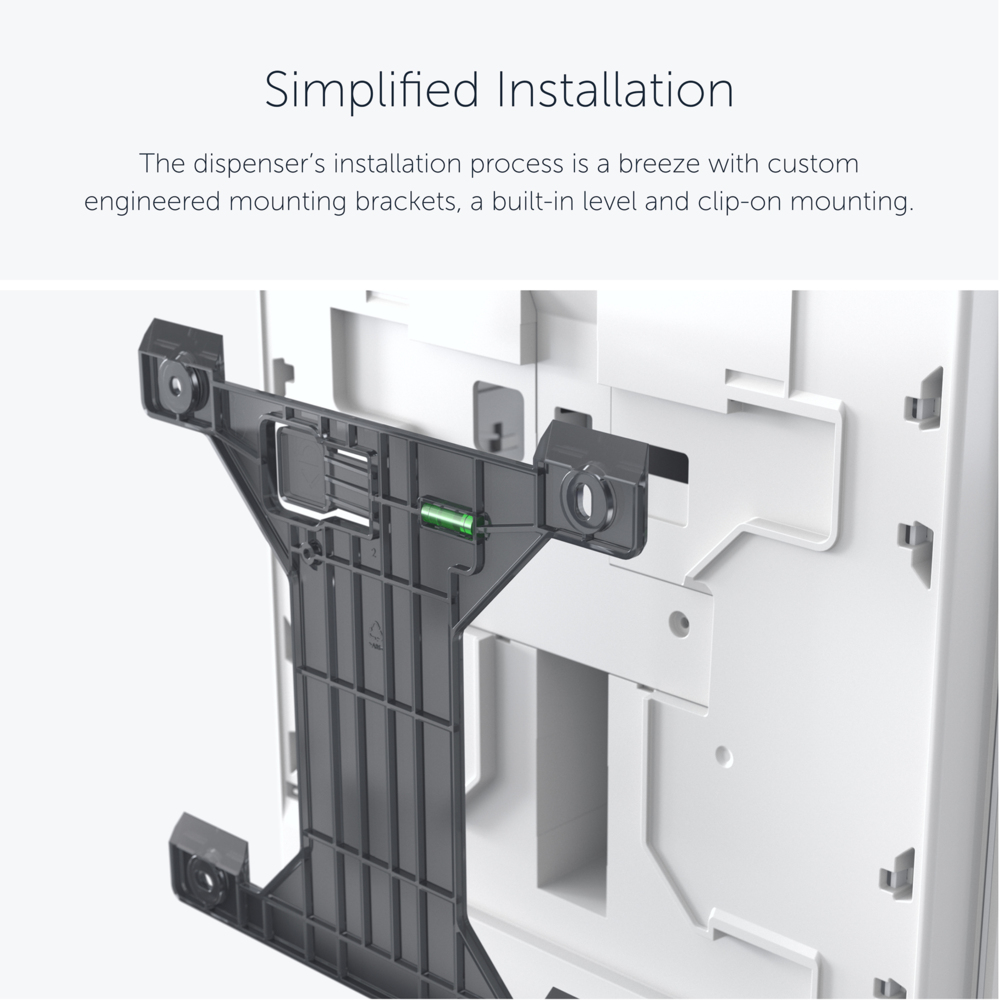 Distributeur électronique d'essuie-mains Kimberly-Clark Professional™ ICON™ (53940), boîtier blanc avec façade Mosaïque Blanche ; 1 distributeur et façade par colis - 53940