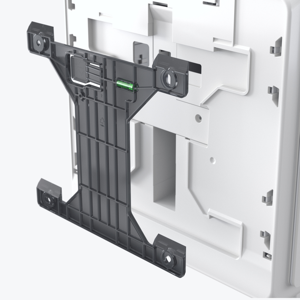Kimberly-Clark Professional™ Automatischer ICON™-Rollenhandtuchspender (53940), weißes Gehäuse mit weißer Blende im Mosaikdesign; 1 Spender und eine Blende pro Verkaufseinheit - 53940