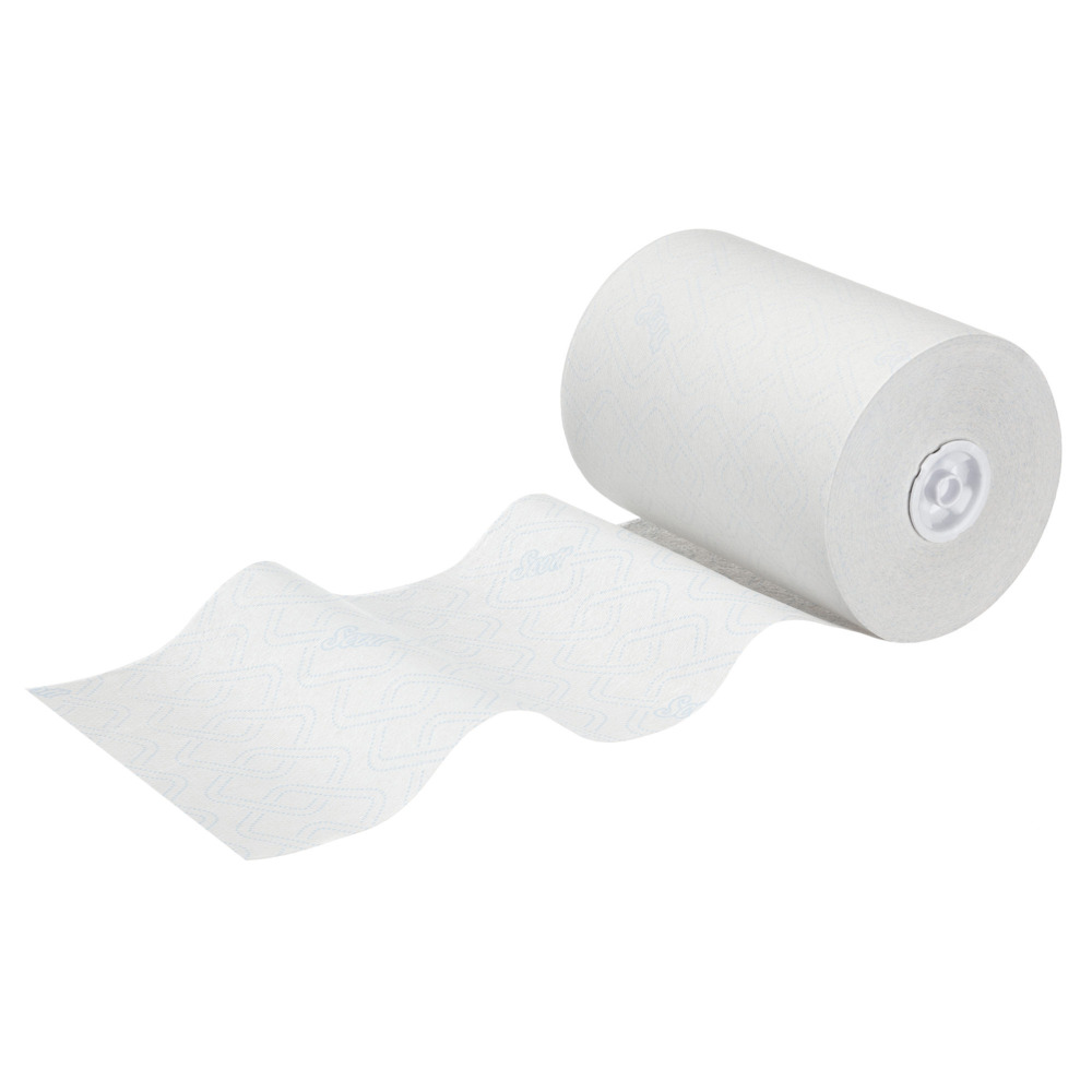 Essuie-mains roulés Scott® Control™ Slimroll™ 6623 – Essuie-mains en papier jetables – 6 rouleaux d'essuie-mains en papier x 165 m d'essuie-mains en papier blancs (990 m au total) - 6623