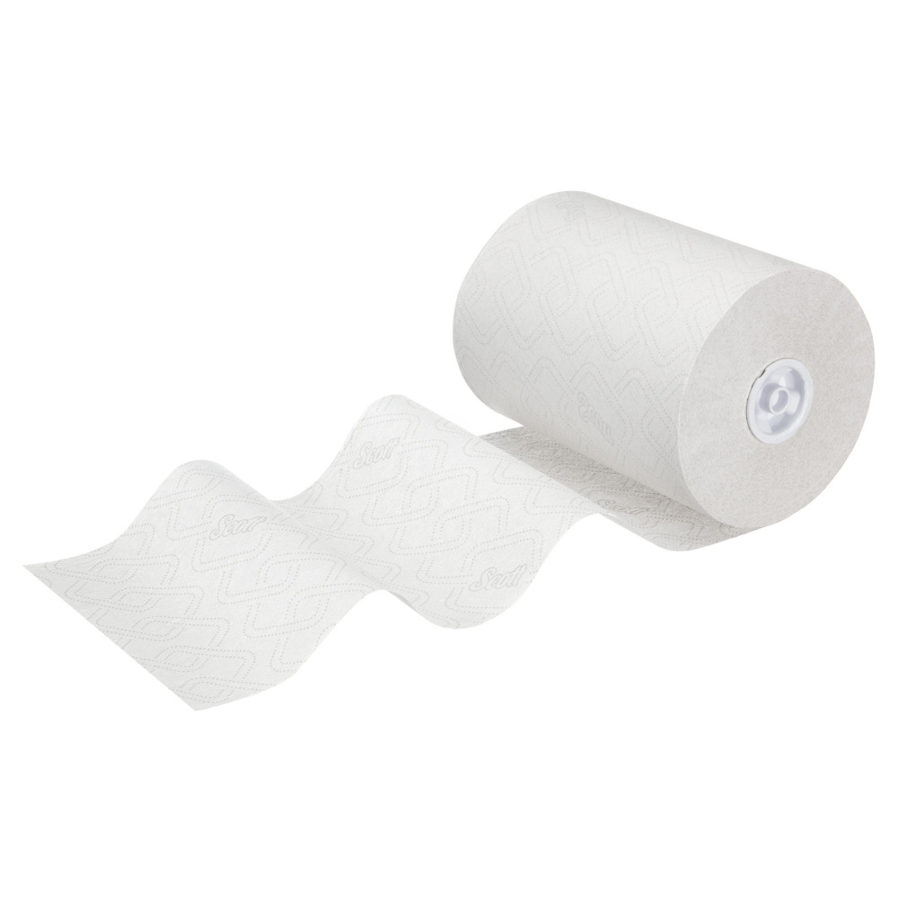 Scott® Essential™ Slimroll™ Rollenhandtücher 6695 – Rollenpapiertücher – 6 x 190 m Papiertuchrollen, weiß (insges. 1.140 m) - 6695