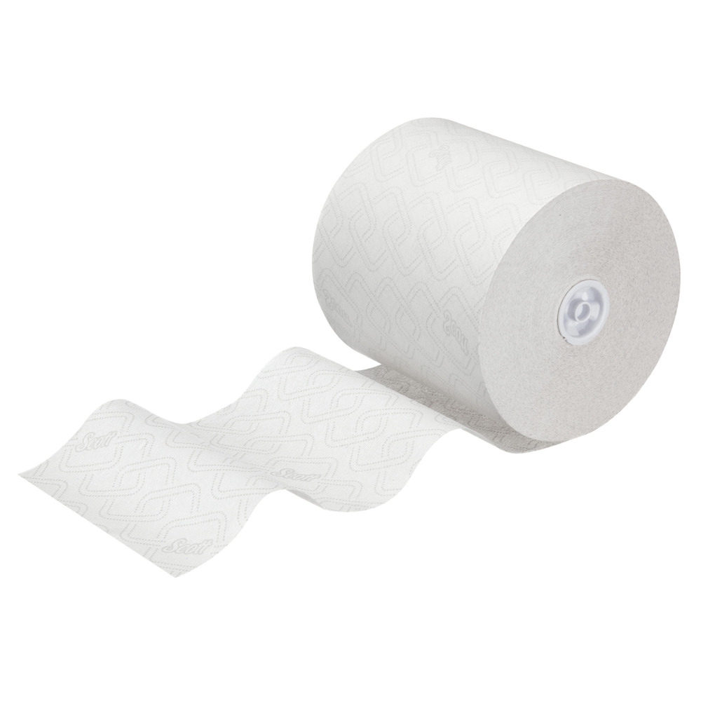 Scott® Essential™ Rolled Hand Towels 6691 - Rolled Paper Towels - 6 x 350m White Paper Towel Rolls (2,100m total) - 6691