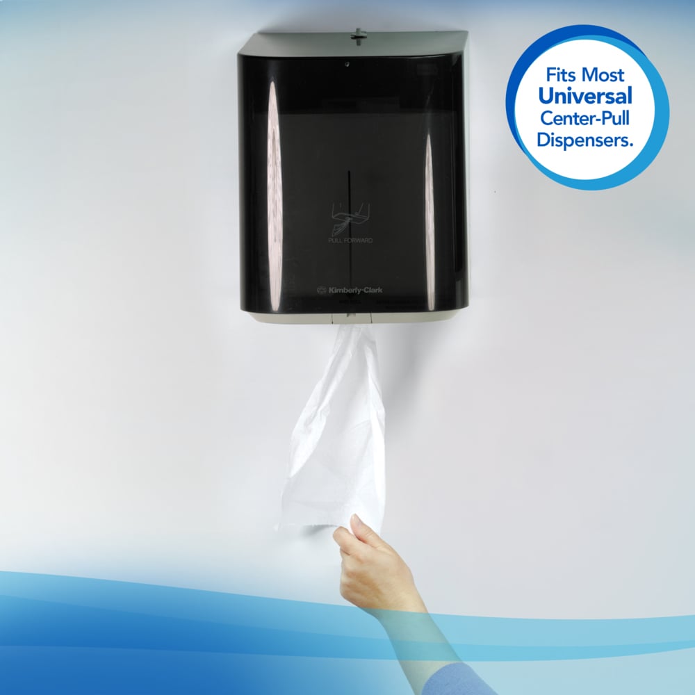 Scott® Essential Center Pull Paper Towels (01010), White, Perforated Hand Paper Towels, 500 Towels / Roll, 4 Rolls / Case - 01010