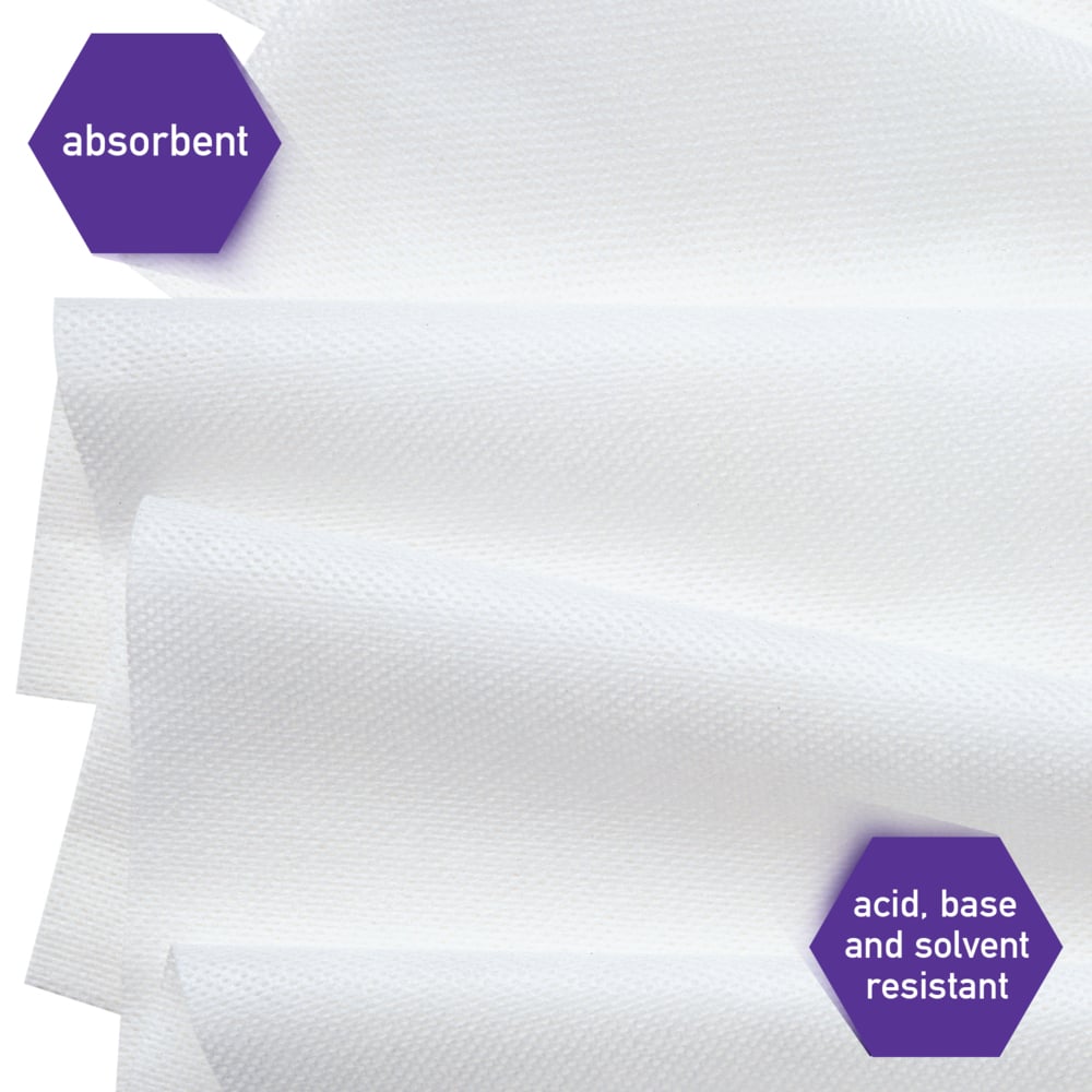 Kimtech Prep™ Scottpure™ Critical Task Wipes (06193), Center-Pull Roll, for Surface Preparation, White (225 Sheets/Roll, 6 Rolls/Case, 1,350 Sheets/Case) - 06193