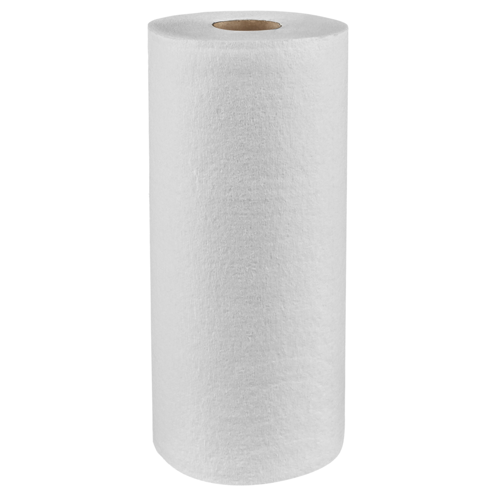 WypAll® PowerClean™ L40 Extra Absorbent Towels (05027), Small Roll, Limited Use Towels, White (70 Sheets/Roll, 24 Rolls/Case, 1,680 Sheets/Case) - 05027