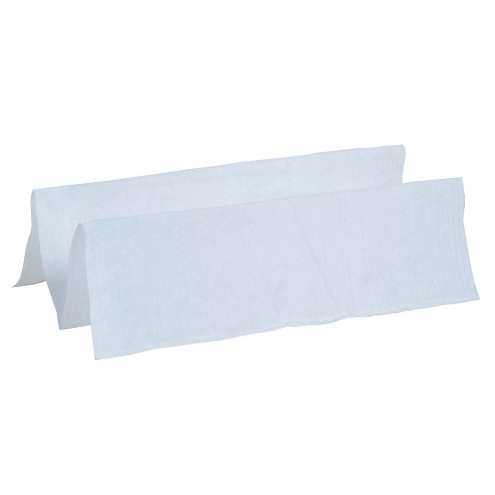 WypAll® GeneralClean™ L10 Light Cleaning Towels (01770), Banded Dairy Wiper, Limited Use Towels, White (200 Sheets/Box, 12 Boxes/Case, 2,400 Sheets/Case) - 01770