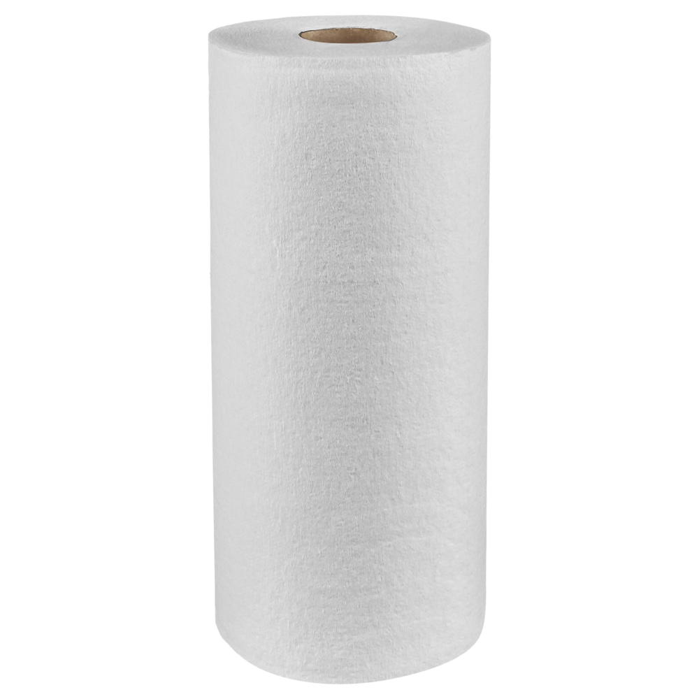 WypAll® GeneralClean™ L30 Heavy Duty Cleaning Towels (05843), Small Roll, Strong and Soft Towels, White (70 Sheets/Roll, 24 Rolls/Case, 1,680 Sheets/Case) - 05843