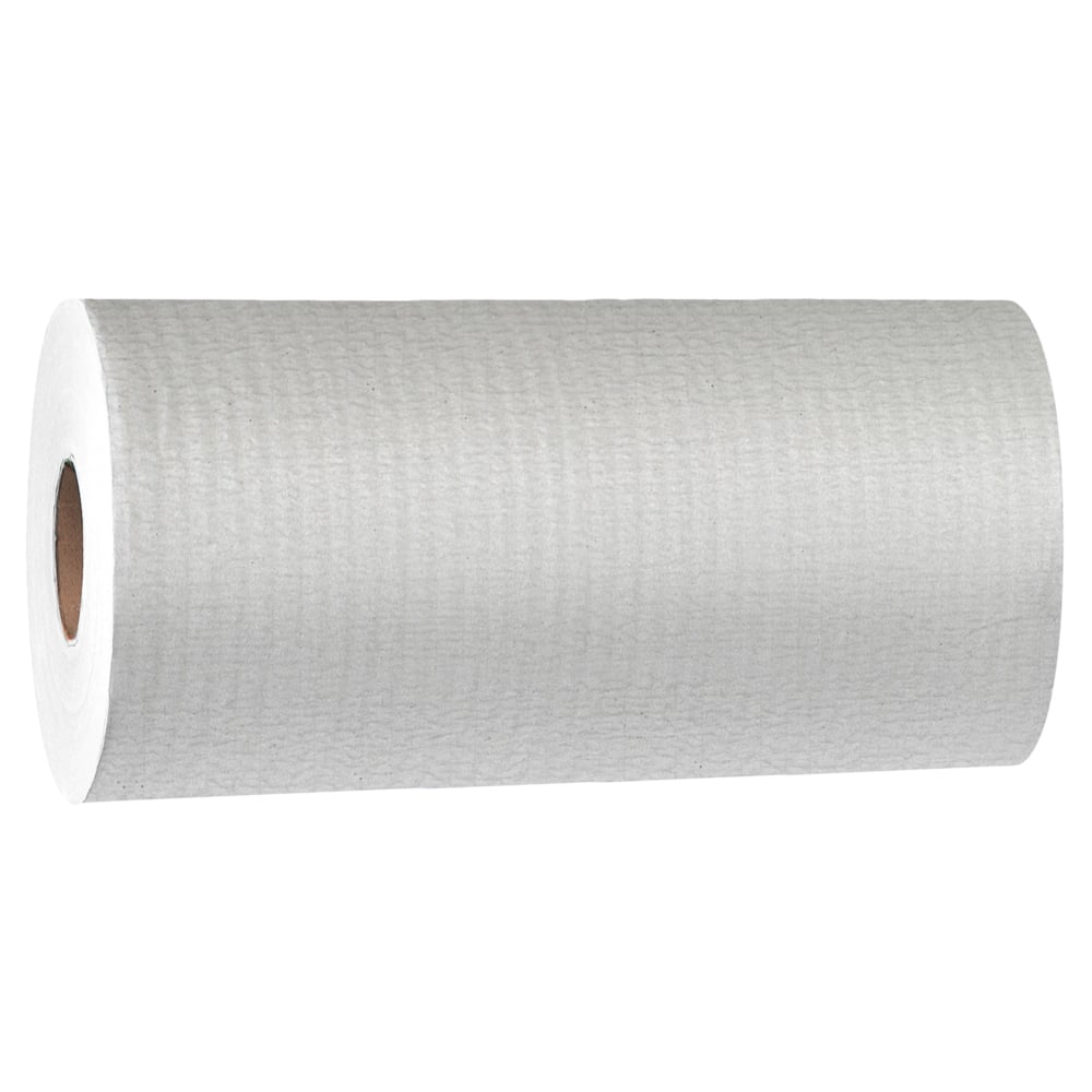 Chiffons de nettoyage multitâches WypAl® General Clean X60 (35421), petit rouleau, blancs, 130 feuilles/rouleau, 6 rouleaux/caisse, 780 lingettes/caisse - 35421