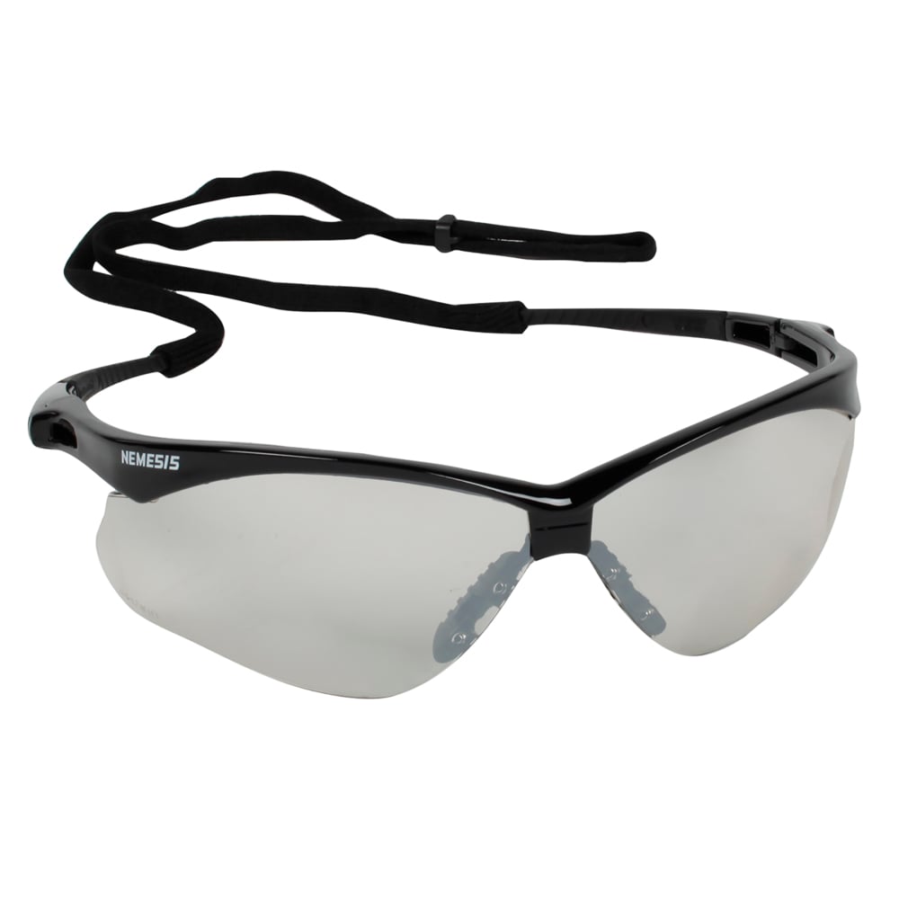 KleenGuard™ Nemesis™ CSA Safety Glasses (20381), Indoor/Outdoor Lenses, Black Frame, CSA Certified, Unisex for Men and Women (Qty 12) - 20381