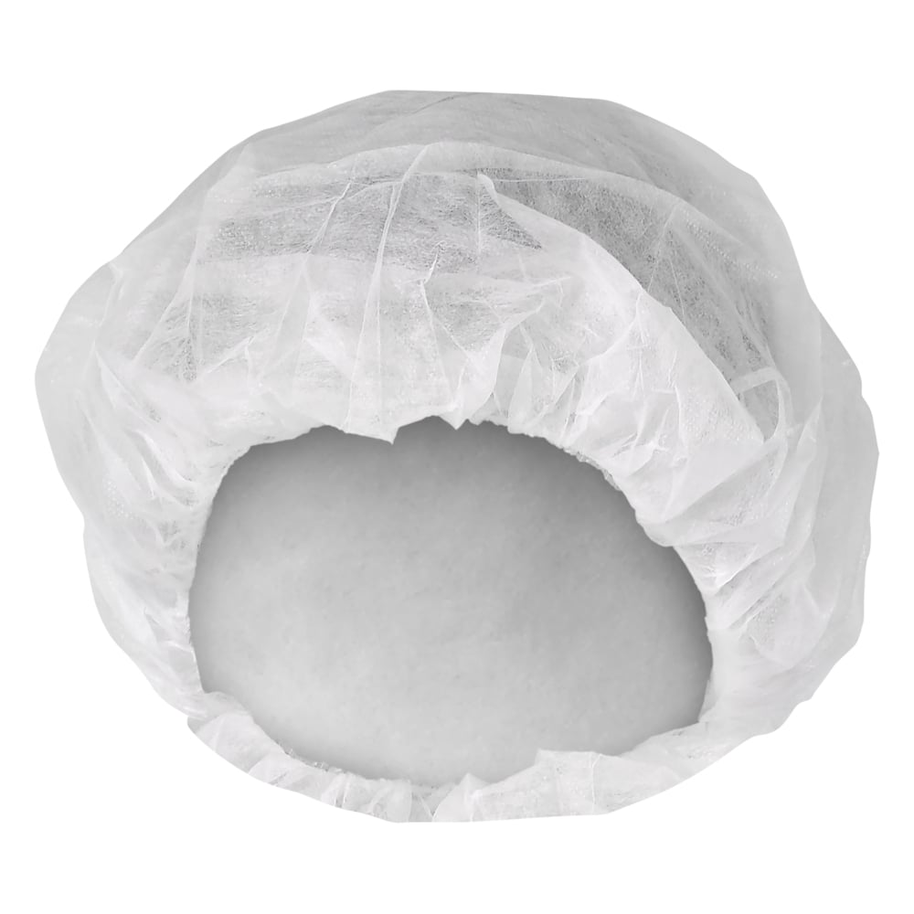 Bonnet bouffant Kleenguard A10 (36900), matériau perméable à l’air, blanc, moyen (21 po), 3 contenants, 200/contenant, 600 bonnets/caisse - 36900