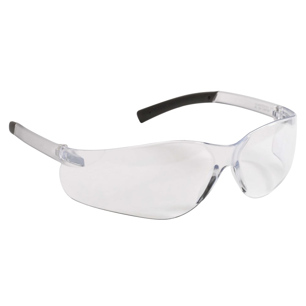 KleenGuard™ V20 Purity Safety Glasses (25650), UV Protection, Hardcoated Clear Lenses with Clear Temples, 12 Pairs / Case