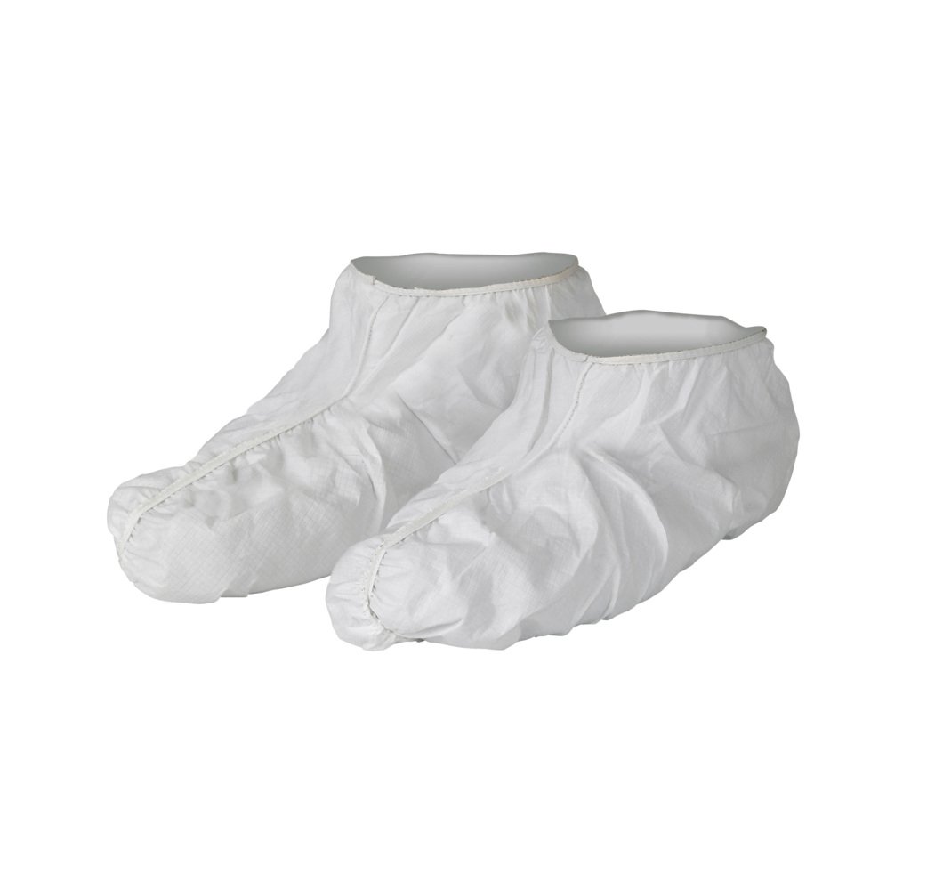 KleenGuard™ A40 Liquid & Particle Protection Shoe Cover (44490), One Size Fits All Disposable Shoe Covers, White, (400 Shoe Covers/Case) - 44490