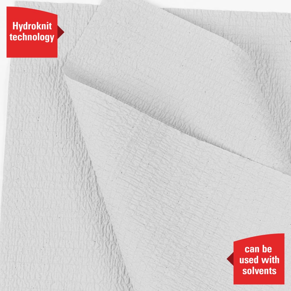 WypAll® GeneralClean™ X60 Multi-Task Cleaning Cloths (35421), Small Roll, Strong and Absorbent Towels, White (130 Sheets/Roll, 6 Rolls/Case, 780 Sheets/Case) - 35421