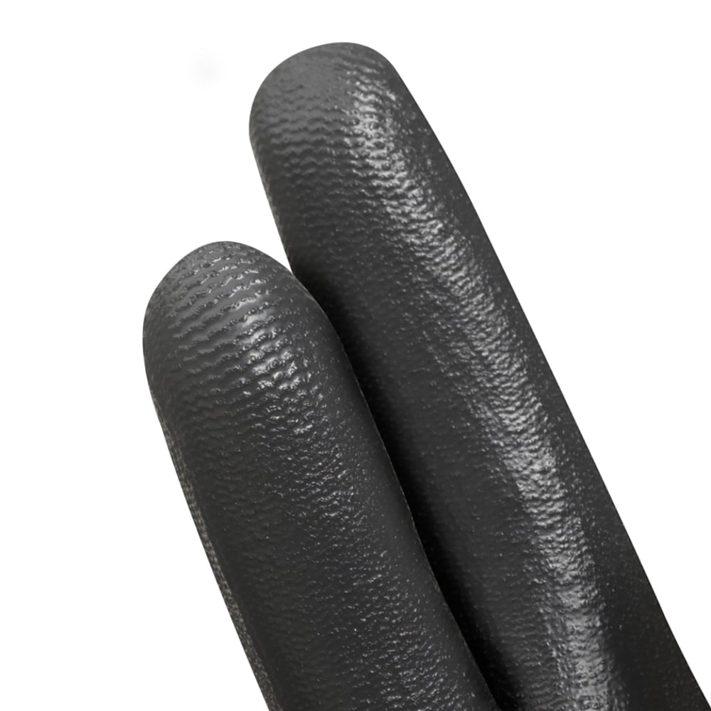 Gants KleenGuard™ G40 enduits de polyuréthanne (13838), fins (mils), gants de conception main droite et main gauche, noirs, M (12 paires/sac, 5 sacs/caisse, 60 paires/caisse) - 13838