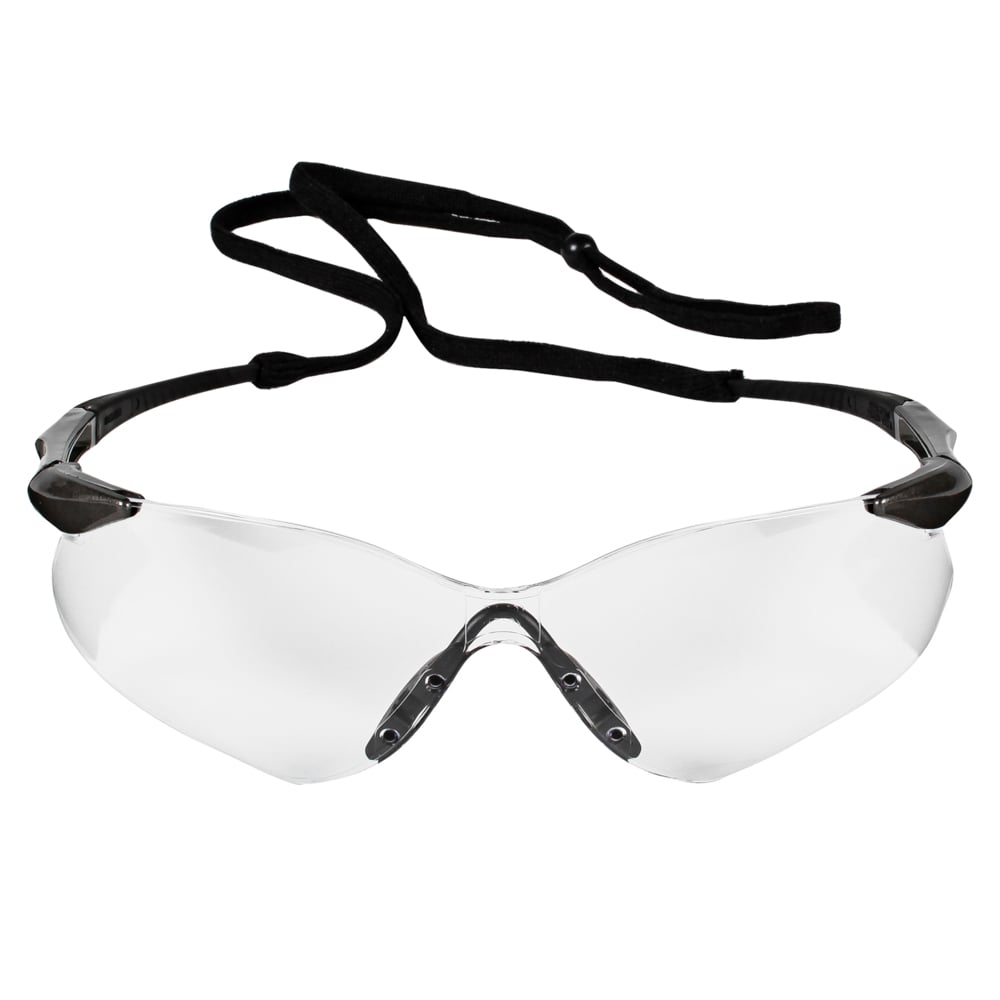 KleenGuard™ Nemesis™ VL Safety Glasses (29111), with Anti-Fog Coating, Clear Lenses, Gunmetal Frame, Unisex for Men and Women (Qty 12) - 29111