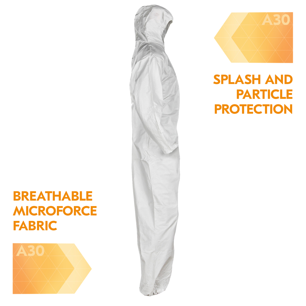 KleenGuard™ A30 Breathable Splash & Particle Protection Coveralls - 30932