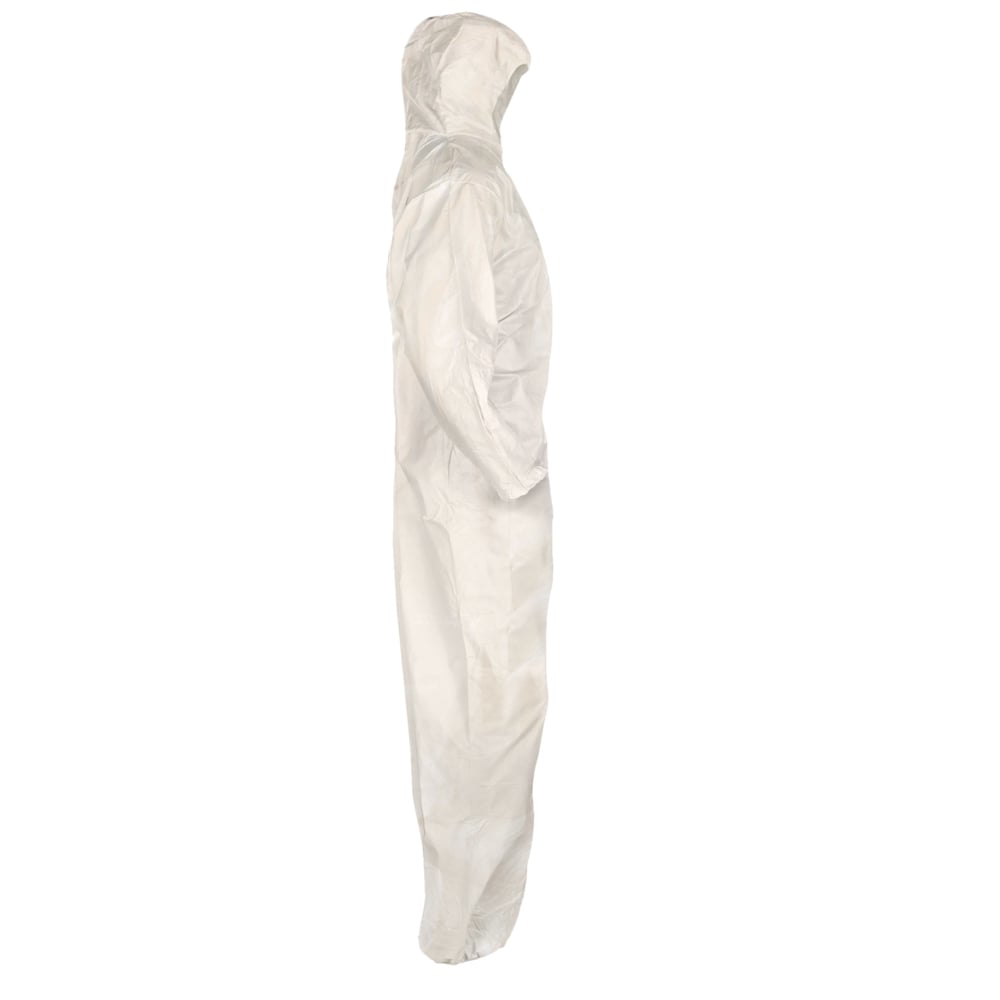 KleenGuard™ A80 Chemical Permeation & Jet Liquid Protection Coveralls (30949), White, 6XL (Qty 10) - 30949