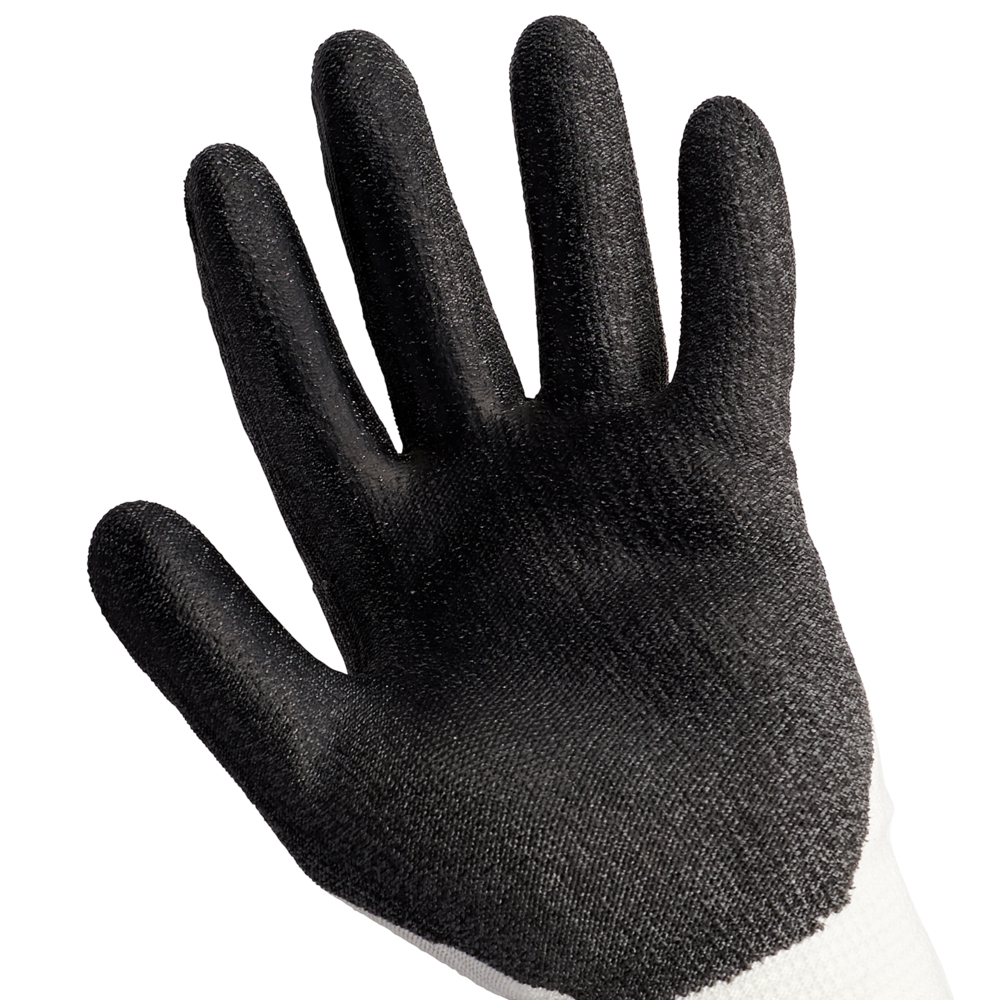 KleenGuard™ G60 Level 3 Economy Cut Resistant Gloves (42542), Black & White, Small (7), 60 Pairs / Case (120 Each), 12 Pairs Bag, 5 Bags - 42542