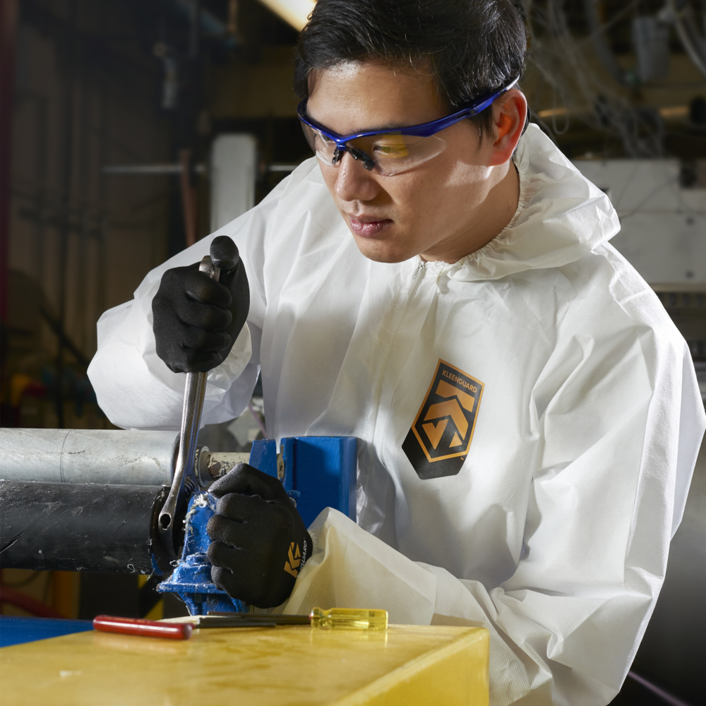 Gants recouverts de polyuréthane KleenGuard G40 (37726), TG, dextérité supérieure, noirs, 6 paires pour sac de distribution, 10 sacs/caisse - 37726