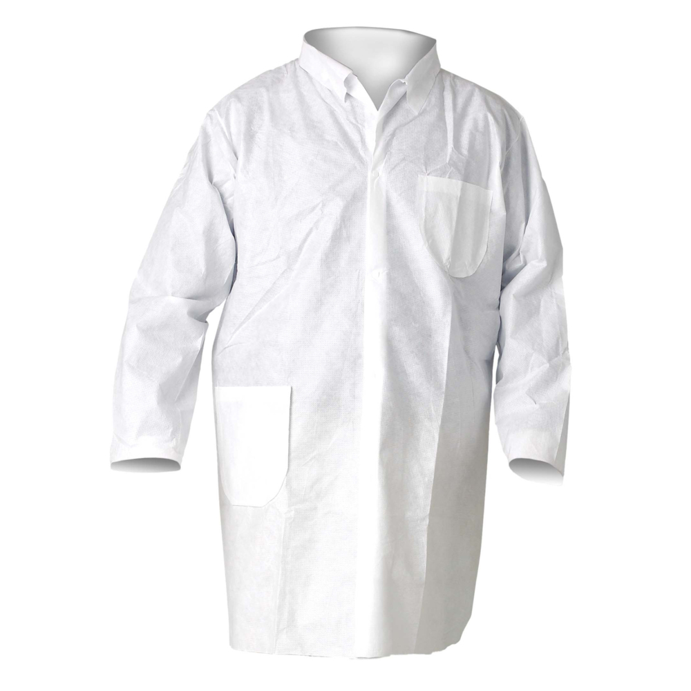 KleenGuard™ A20 Breathable Particle Protection Frock (30933), White, 4XL (Qty 30) - 30933