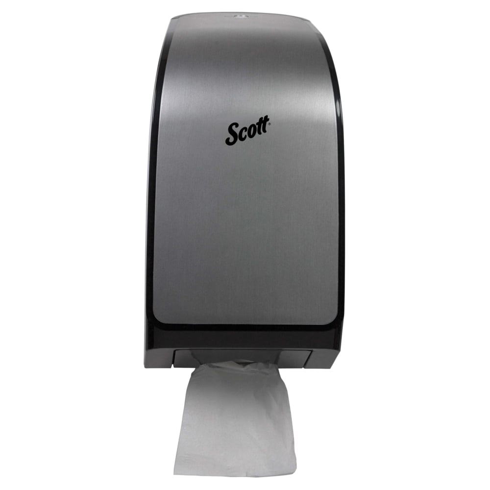 Scott® Hygienic Bathroom Tissue Dispenser (39729), Stainless, 7.00" x 5.72" x 13.33" (Qty 1) - 39729