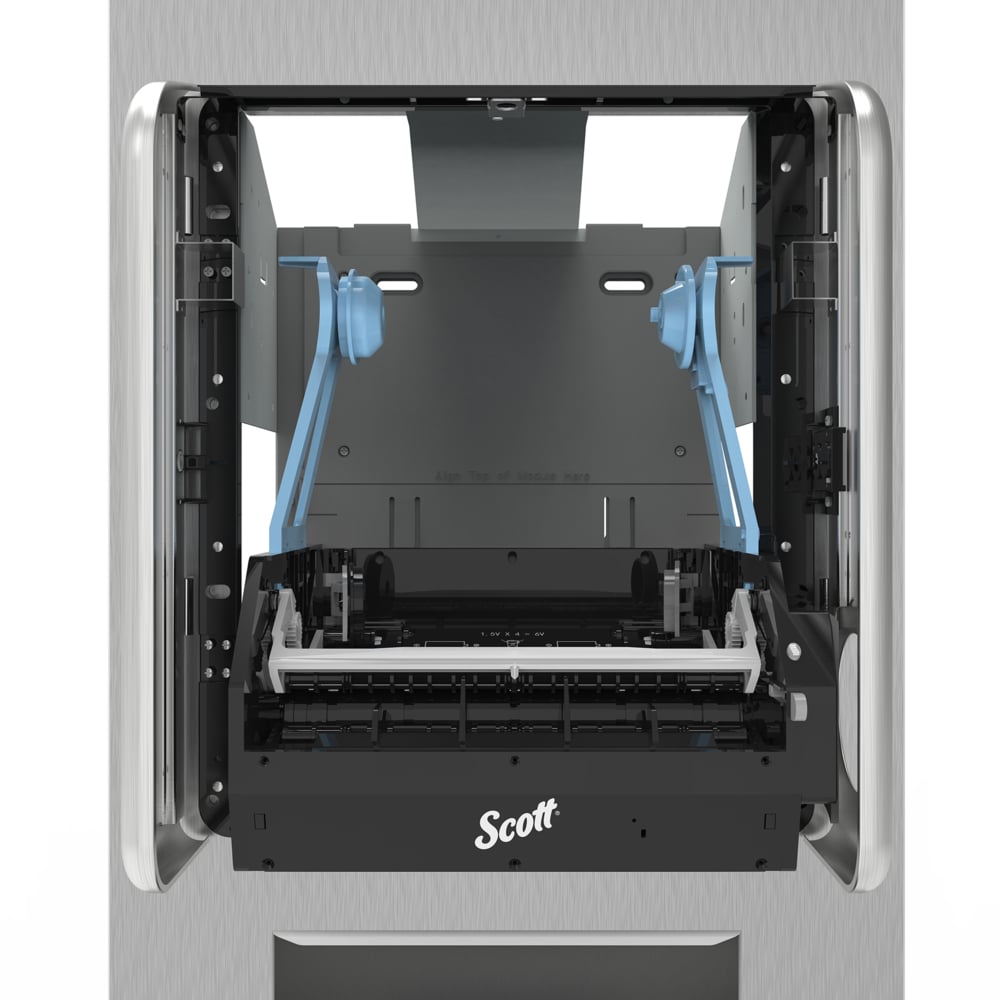 Distributrice automatique d’essuie-mains en rouleau Scott® Pro™ - Module seul (34361), pour essuie-mains en rouleau Scott® Pro™ avec mandrin bleu (qté 1) - 34361