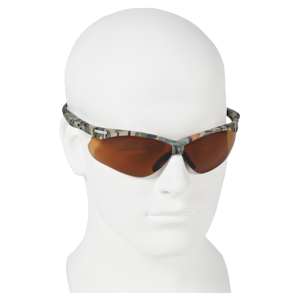 KleenGuard™ Nemesis™ CSA Safety Glasses (20386), Bronze Lenses, Camo Frame, CSA Certified, Unisex for Men and Women (Qty 12) - 20386