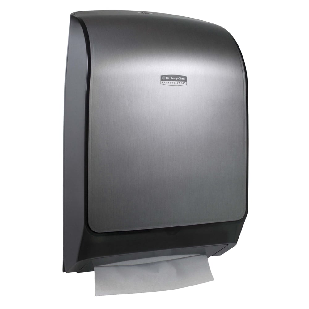 Kimberly-Clark Professional™ Universal Folded Towel Dispenser (39710), Stainless, 12.69" x 5.52" x 18.80" (Qty 1) - 39710
