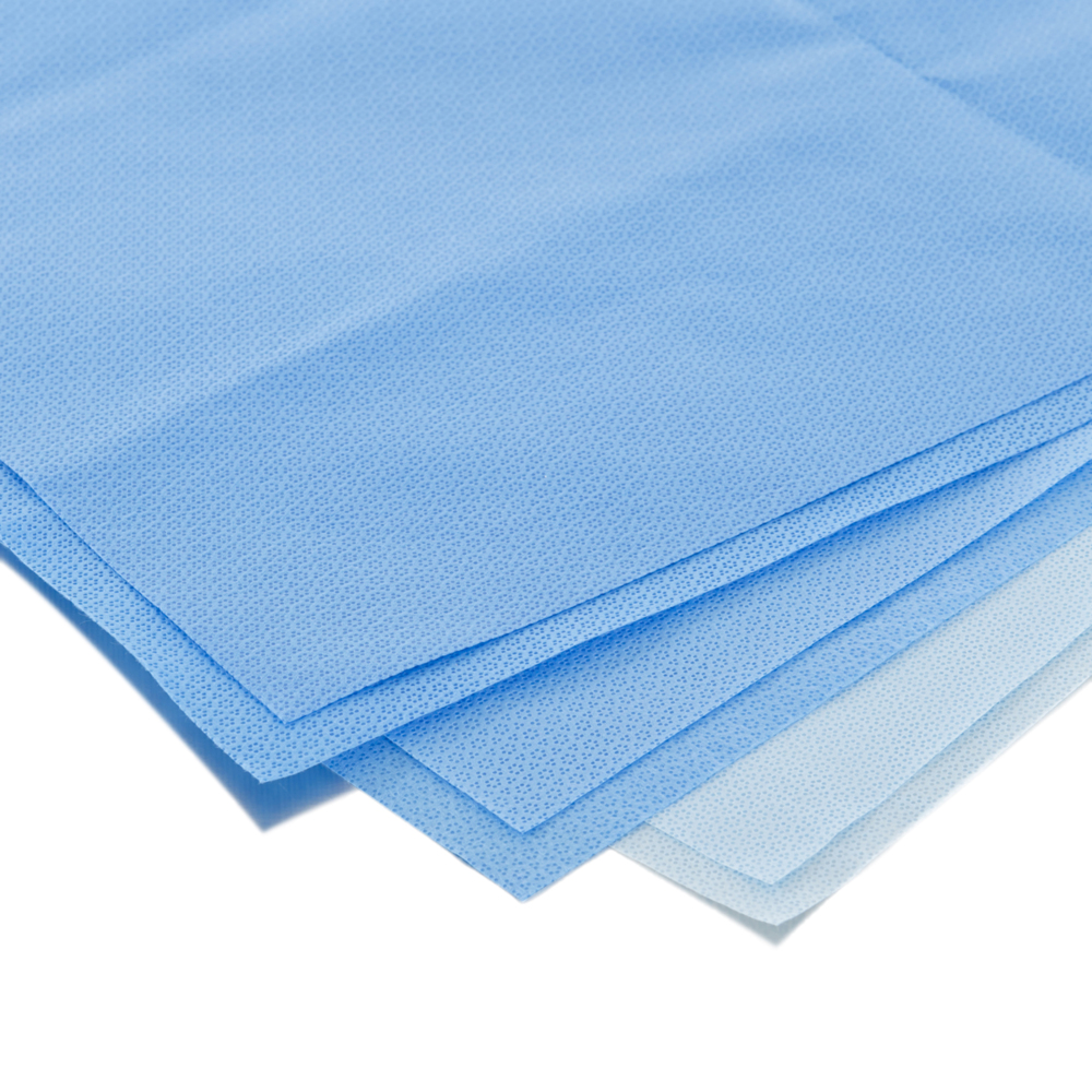Emballage pour la stérilisation Kimtech Kimguard KC 100 (10740), pour traitement stérile, bleu, 40 po x 40 po, 250 feuilles/caisse - 10740