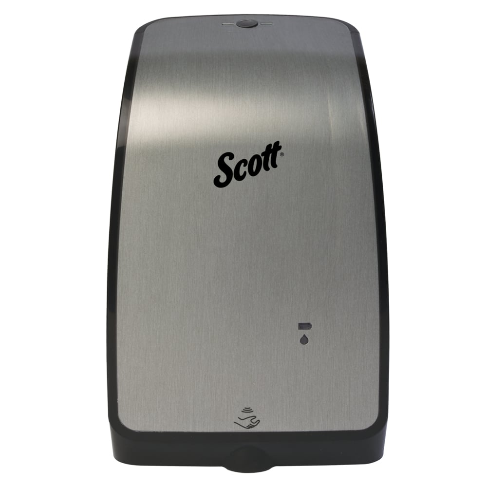 Scott® Pro Electronic Soap and Hand Sanitizer Dispenser (32508), Stainless, 7.29" x 11.69" x 4.0" (Qty 1) - 32508